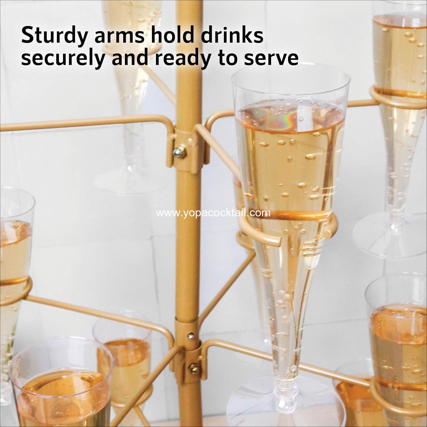 Wholesale Cocktail Tree Stand, 3-Tier Wine Glass Flight Tasting Display with 12 Holders for Champagne, Cocktails, Martinis, and Margaritas for Weddings, Bridal Showers, Mimosa Bars, Parties & Events (Gold) Supplier Wholesale Cocktail Tree Stand, 3-Tier Wine Glass Flight Tasting Display with 12 Holders for Champagne, Cocktails, Martinis, and Margaritas for Weddings, Bridal Showers, Mimosa Bars, Parties & Events (Gold) Supplier
