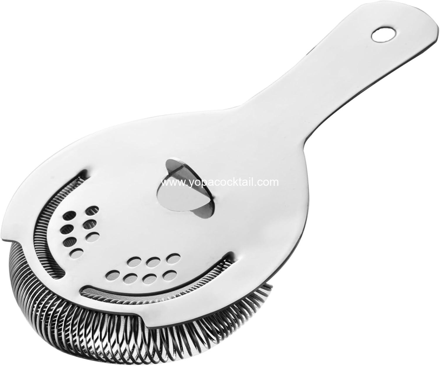 Hawthorne Strainer, Stainless Steel Cocktail Strainer with High Density Spring | Mirrored Finish - Effortless Straining for Boston Shakers & Mixing Glasses, One Strainer