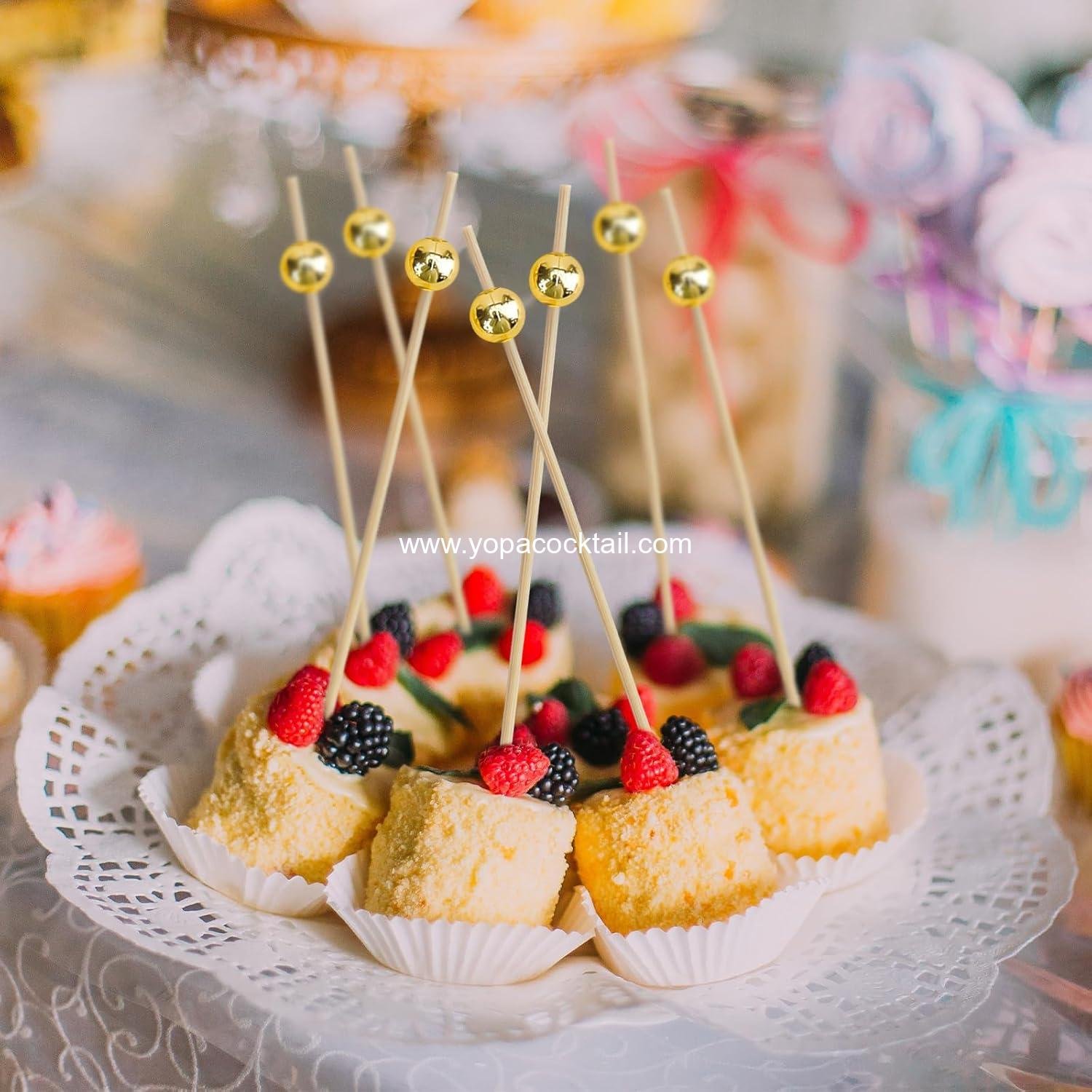 Wholesale 1000 Pieces 4.7 Inch Bamboo Cocktail Picks - Fancy Toothpicks for Appetizers, Drinks, Fruit, Charcuterie, and Party Food - OEM Supplier Wholesale 1000 Pieces 4.7 Inch Bamboo Cocktail Picks - Fancy Toothpicks for Appetizers, Drinks, Fruit, Charcuterie, and Party Food - OEM Supplier