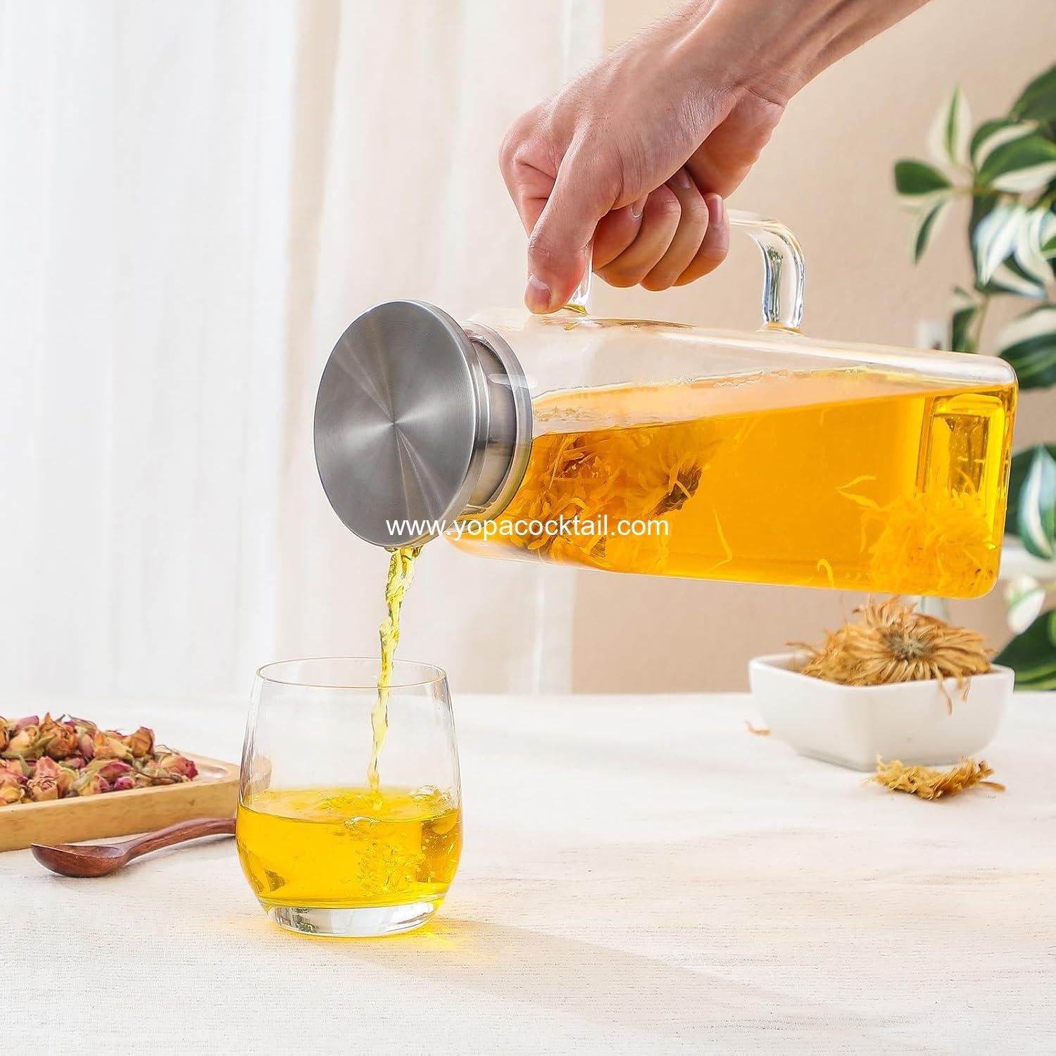 Wholesale 2 Quart (2 Liter 68 oz) Square Glass Pitcher with Lid and Spout, Handle for Fridge, Borosilicate Carafe for Hot and Cold Drinks, Large Jug for Iced Tea, Coffee, Juice, Milk, Beverage Supplier Wholesale 2 Quart (2 Liter 68 oz) Square Glass Pitcher with Lid and Spout, Handle for Fridge, Borosilicate Carafe for Hot and Cold Drinks, Large Jug for Iced Tea, Coffee, Juice, Milk, Beverage Supplier