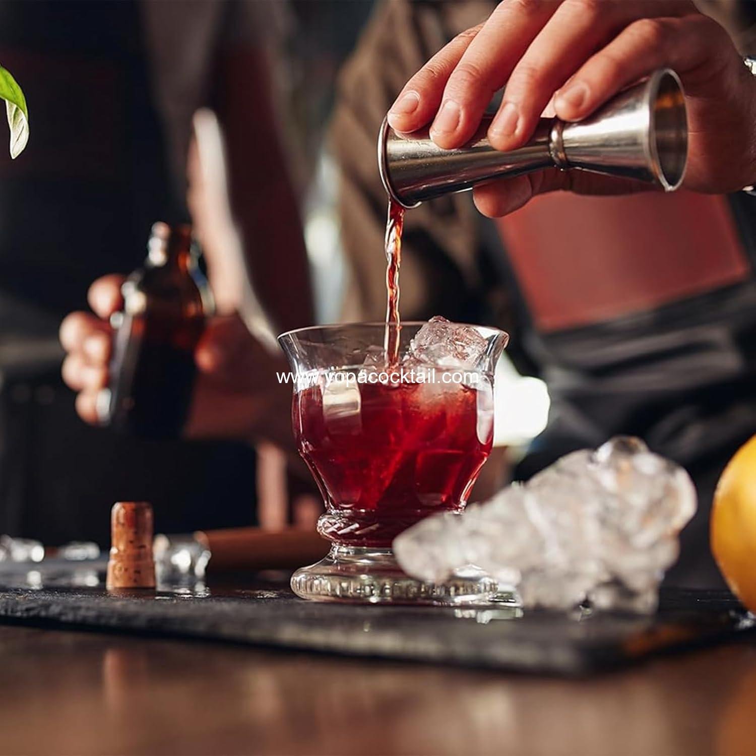 Wholesale Measuring Jigger & Mixing Spoon Set - 1oz and 2oz Cocktail Jigger with Mixing Spoon for Bartending, Bar Mixing Tool, Supplier