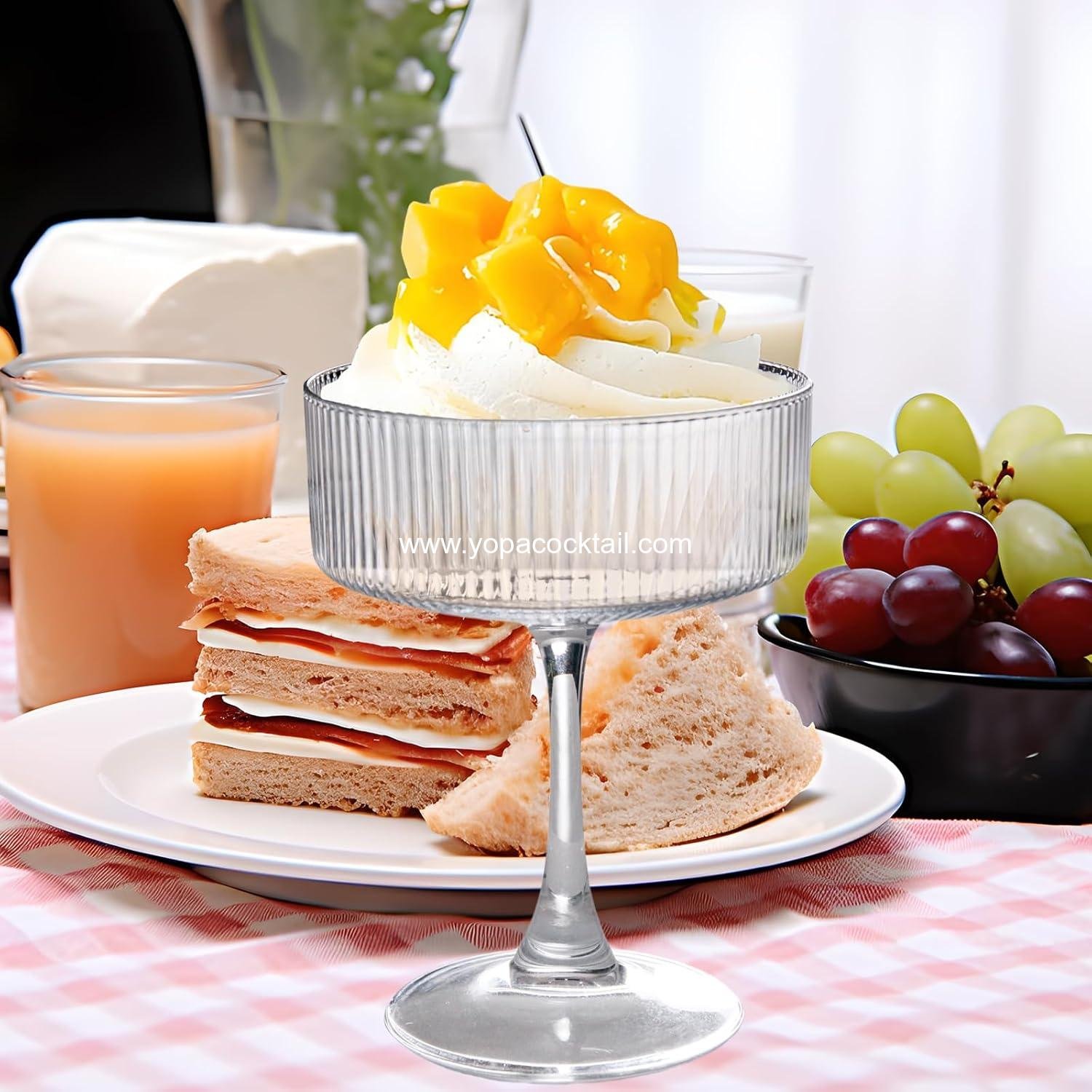 Wholesale 11oz Large Vintage Coupe Glasses Set of 6, Ribbed Cocktail Glasses, Classic Espresso Martini, Margarita, and Champagne Glasses for Bar, Wine, Dessert, Cocktail Glassware Gift Set Supplier Wholesale 11oz Large Vintage Coupe Glasses Set of 6, Ribbed Cocktail Glasses, Classic Espresso Martini, Margarita, and Champagne Glasses for Bar, Wine, Dessert, Cocktail Glassware Gift Set Supplier