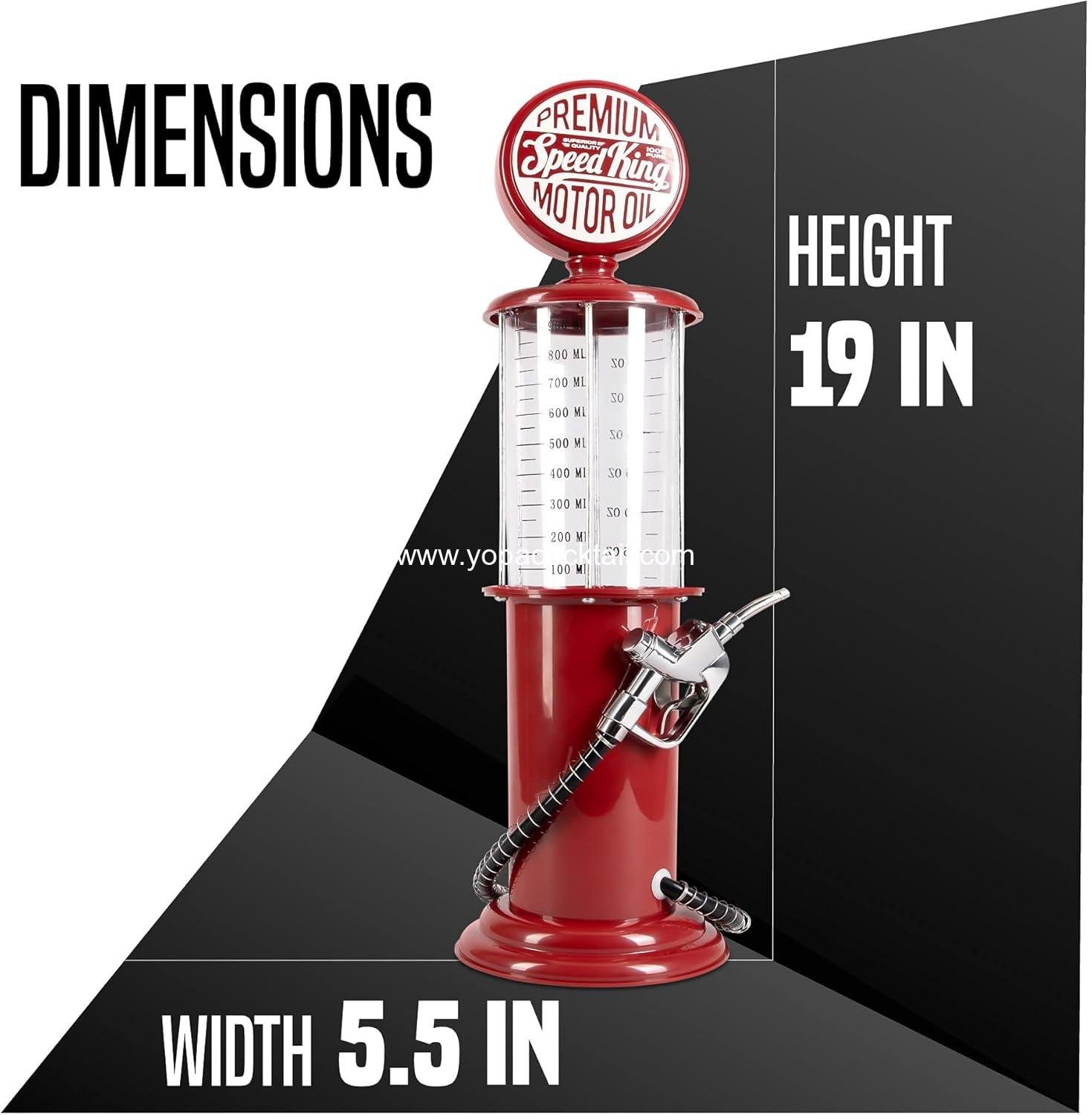 Wholesale Vintage Style Red Plastic 30 Fl. oz Pump Liquor Dispenser for Home Bar | Retro Beverage Decanter for Man Cave Decor | Ideal for Scotch, Vodka, Cocktails, Non-Alcoholic Drinks and More Supplier