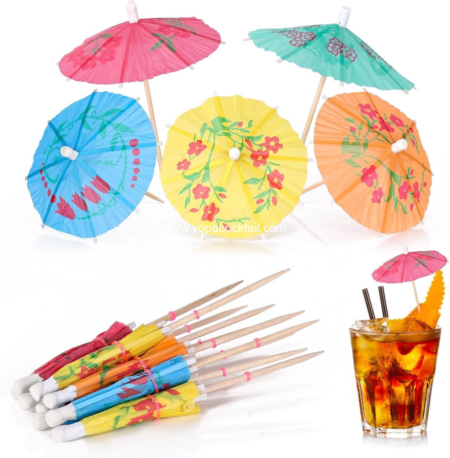 Wholesale 100 PCS Drink Umbrellas Cocktail Picks - Mini Paper Cocktail Umbrellas for Tropical Beach Pool Luau Party Decorations Supplier