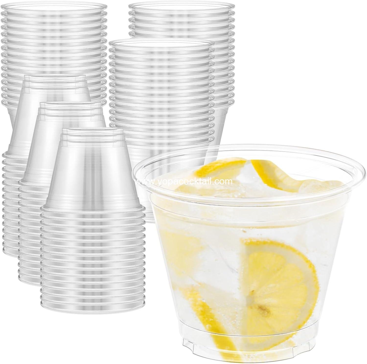Wholesale 100 Pack 9 oz Clear Plastic Cups - Sturdy Food Safe Disposable Cups for Wine, Cocktails, and Punch - Supplier Wholesale 100 Pack 9 oz Clear Plastic Cups - Sturdy Food Safe Disposable Cups for Wine, Cocktails, and Punch - Supplier