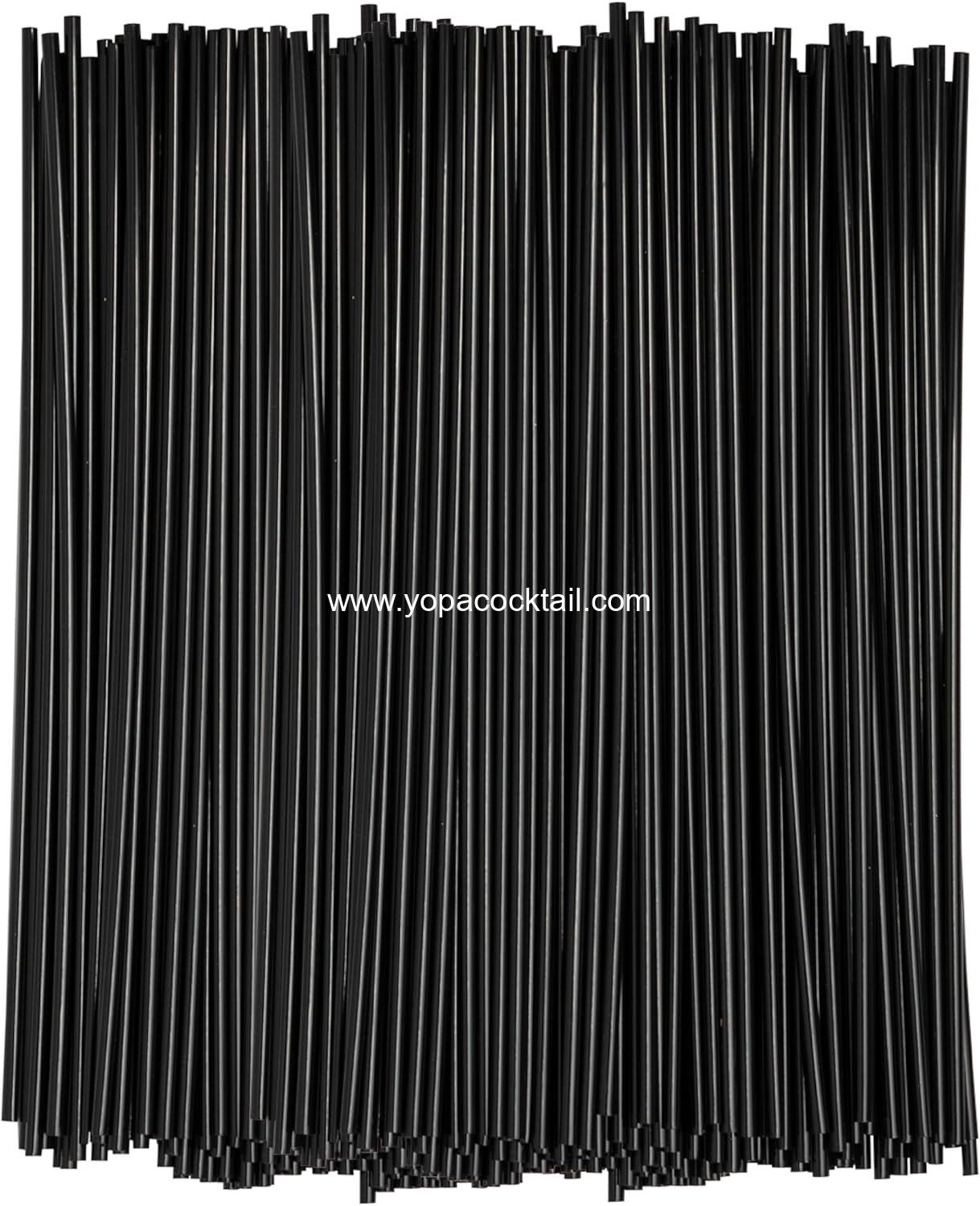 Wholesale 1000 Count Black Coffee Drink Stirrers & Cocktail Straws - 7 Inch Disposable Plastic Sip Stir Sticks for Hot & Cold Beverages Supplier