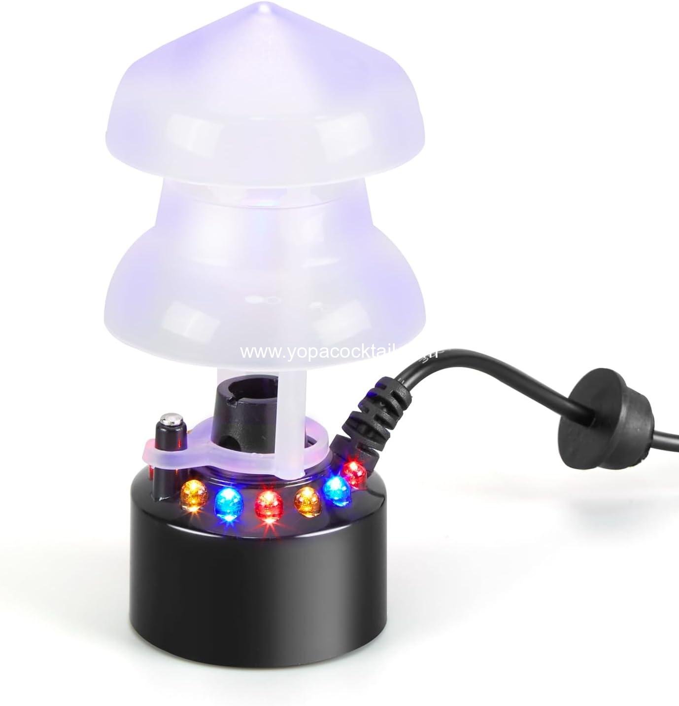 Wholesale 12 LED Mister Fogger Water Fountain Atomizer Air Humidifier - Ultrasonic Mist Fogger with Splash Guard for Halloween and Holidays Supplier