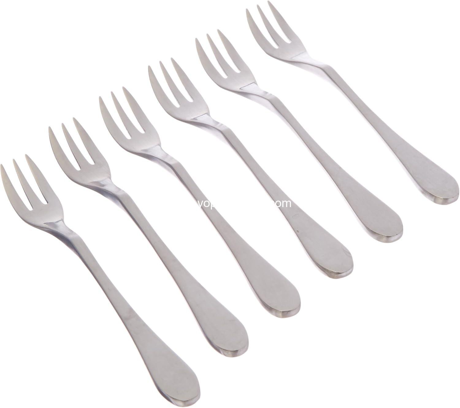 Wholesale 18/0 Stainless Steel Cocktail Forks Set of 6 Matte Silver manufacturer Wholesale 18/0 Stainless Steel Cocktail Forks Set of 6 Matte Silver manufacturer