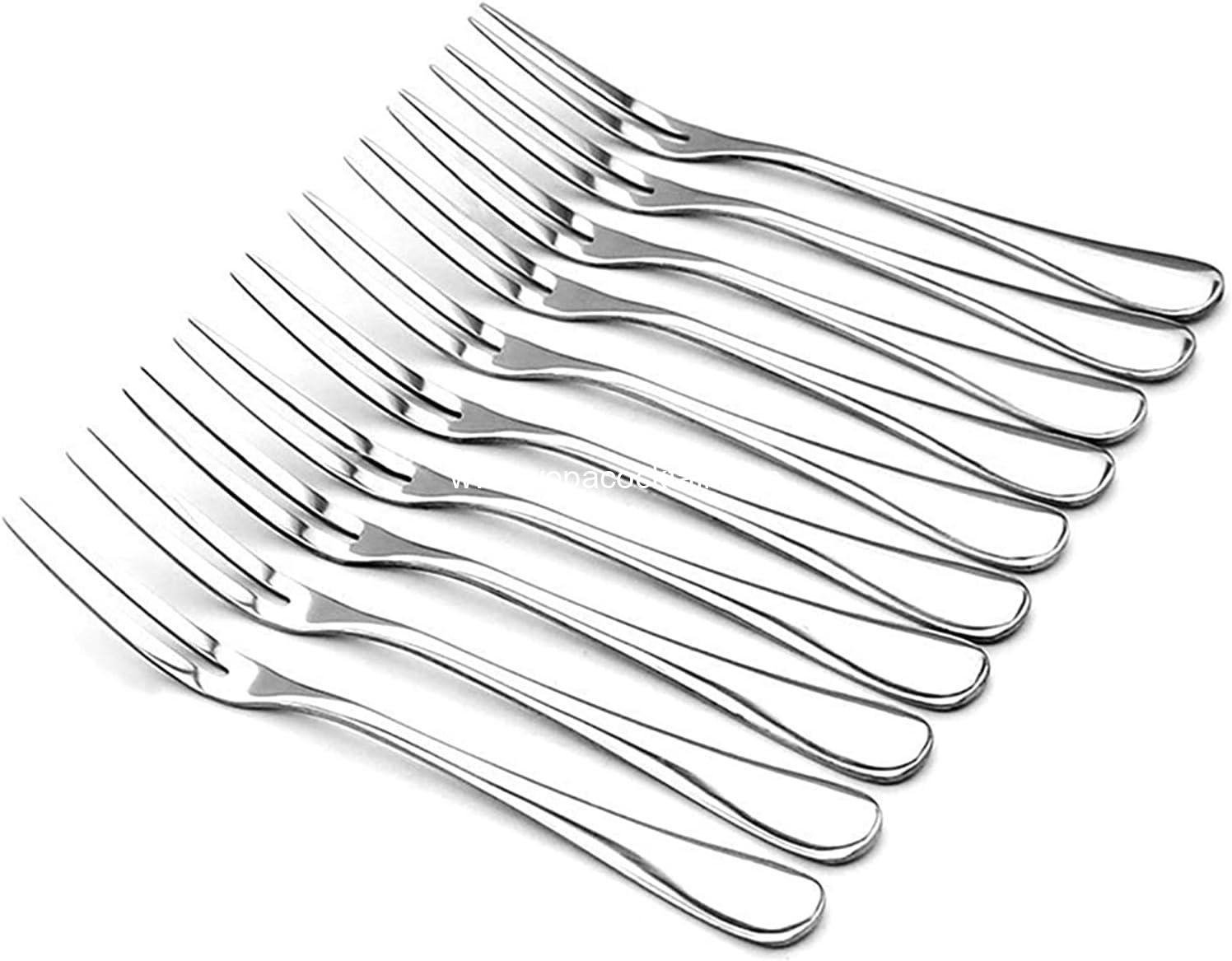 Wholesale 2-Prong Crab and Escargot Forks, Portable Cocktail and Salad Tasting Forks, Set of 10 (5 Inches) for Parties and Travel, Supplier