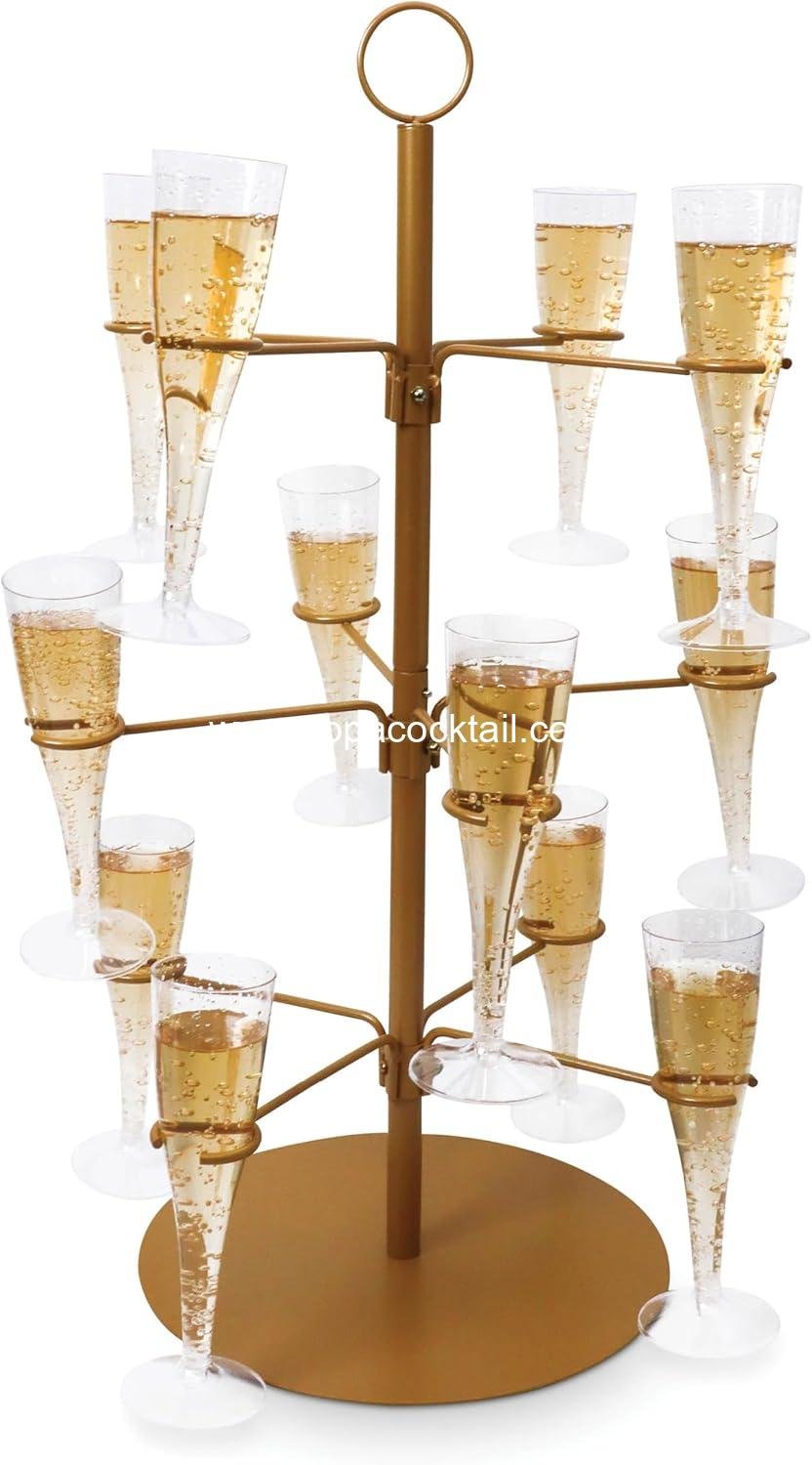 Wholesale Cocktail Tree Stand, 3-Tier Wine Glass Flight Tasting Display for 12 Holders - Perfect for Champagne, Cocktails, Martinis, Margaritas at Weddings, Bridal Showers, Mimosa Bars & Events (Gold) Supplier Wholesale Cocktail Tree Stand, 3-Tier Wine Glass Flight Tasting Display for 12 Holders - Perfect for Champagne, Cocktails, Martinis, Margaritas at Weddings, Bridal Showers, Mimosa Bars & Events (Gold) Supplier