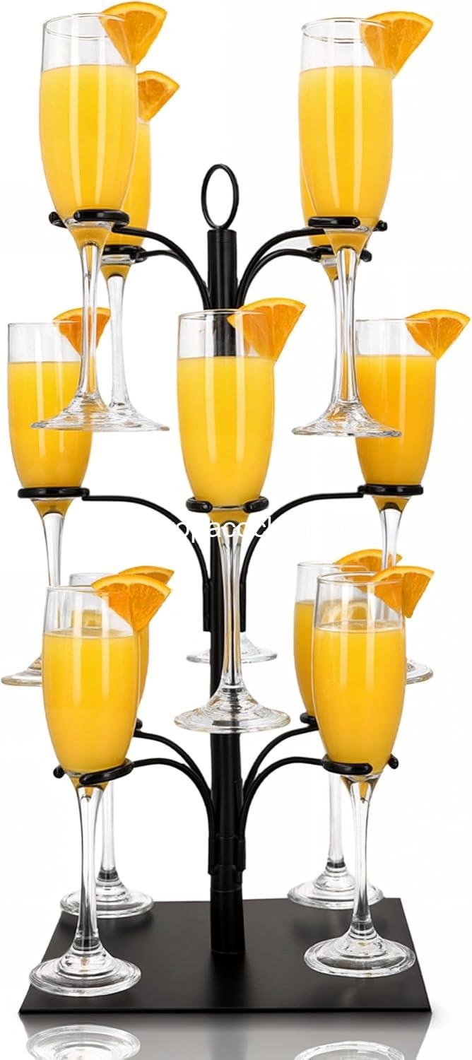 Wholesale Cocktail Tree Stand Tower - Holds 12 Glasses - Mimosa Bar Display for Parties - Wine Glass Holder Supplier
