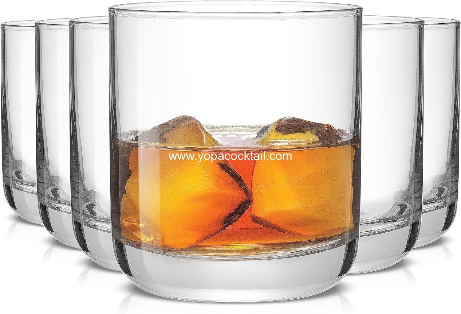 Wholesale Crystal Whiskey Glasses Set of 6, 10oz Lowball Tumblers, Double Old Fashioned Rocks Glasses for Scotch or Bourbon, Dishwasher Safe Glassware, Supplier