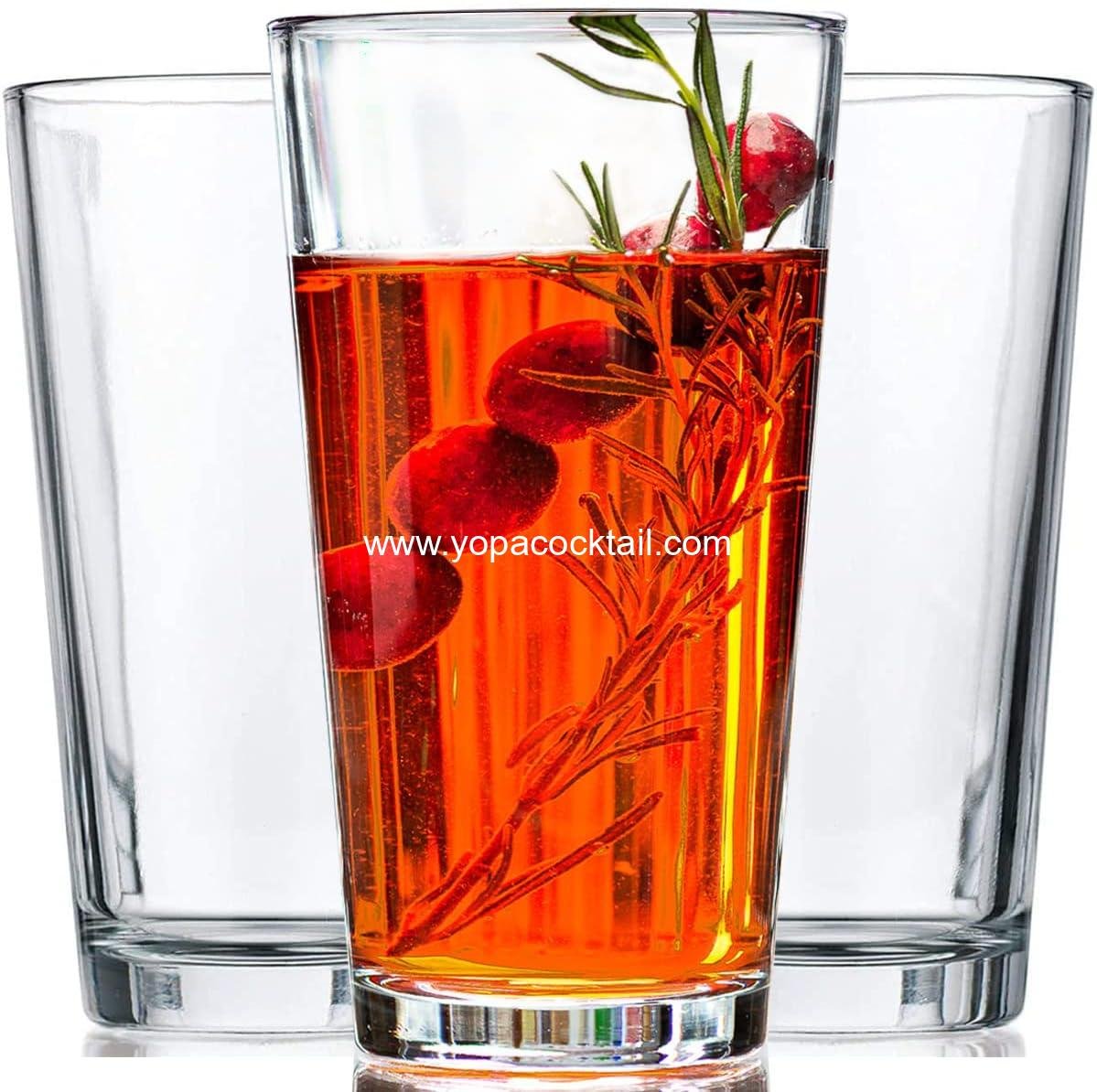 Wholesale Drinking Glasses - Set of 10 x 16oz Margarita Glasses - Dishwasher Safe Cocktail Cups with Heavy Base - Perfect for Beer, Water, Wine, Juice, and Iced Tea - Supplier