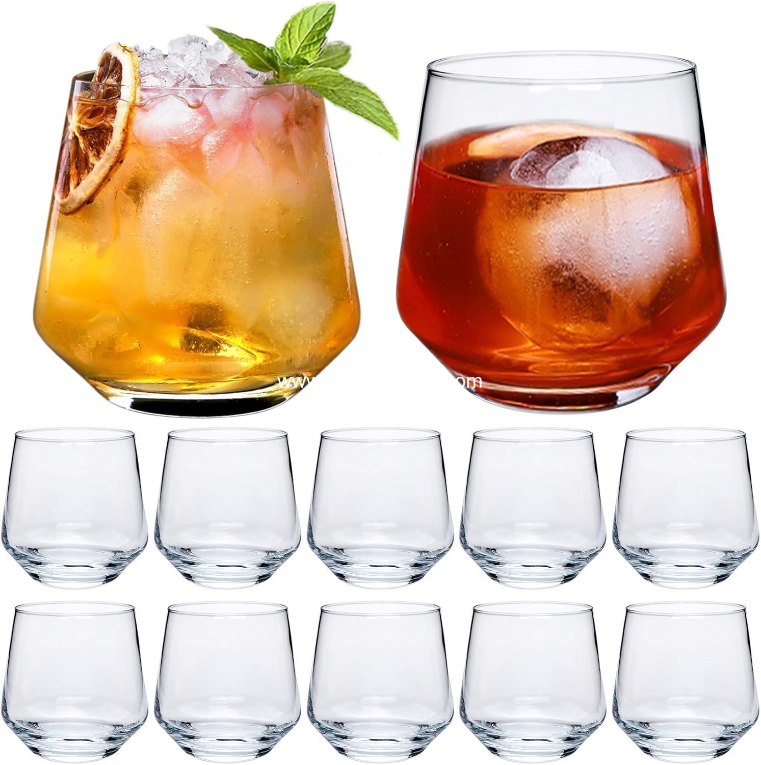 Wholesale Set of 12 (13 oz) Heavy-Base Drinking Glasses for Whiskey & Scotch, Cocktails & Juice Dishwasher-Safe Gift Manufacturer