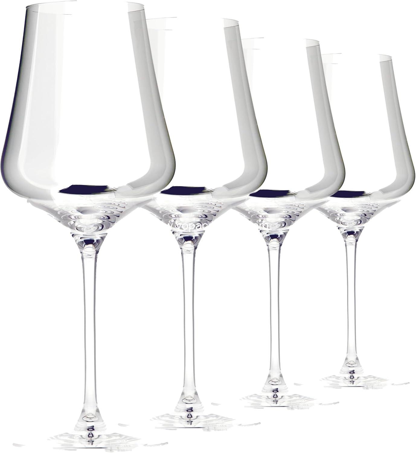 Wholesale Universal Wine Glasses Set of 4 with Gift Boxes - Premium Lead-Free Crystal for Red and White Wine - Dishwasher Safe, 16 oz, Supplier