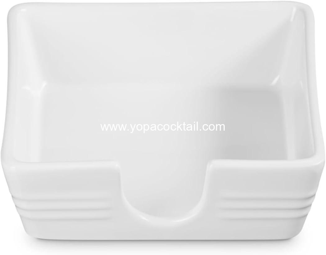 wholesale Stoneware Signature Cocktail Napkin Holder 6