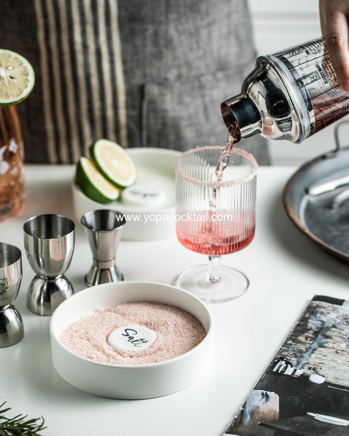 Wholesale Margarita Salt Rimmer Set, Ceramic Bar Glass Rimmer for Margaritas and Cocktails, Salt Box Spice Container, Home Bar Decor, Set of 2, White - Supplier