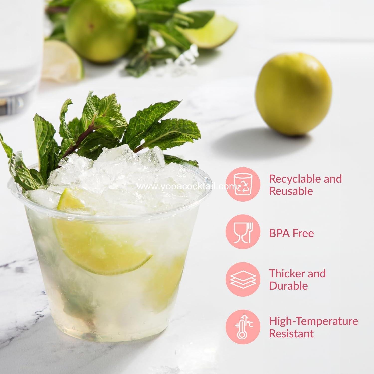 Wholesale 250-Pack - 9oz Clear Plastic Cups - Durable Disposable Wine Glasses for Party, Weddings, Catering - Small Drinking Glasses for Cocktails and Beverages - Heavy-Duty Fruit Punch Cups Supplier