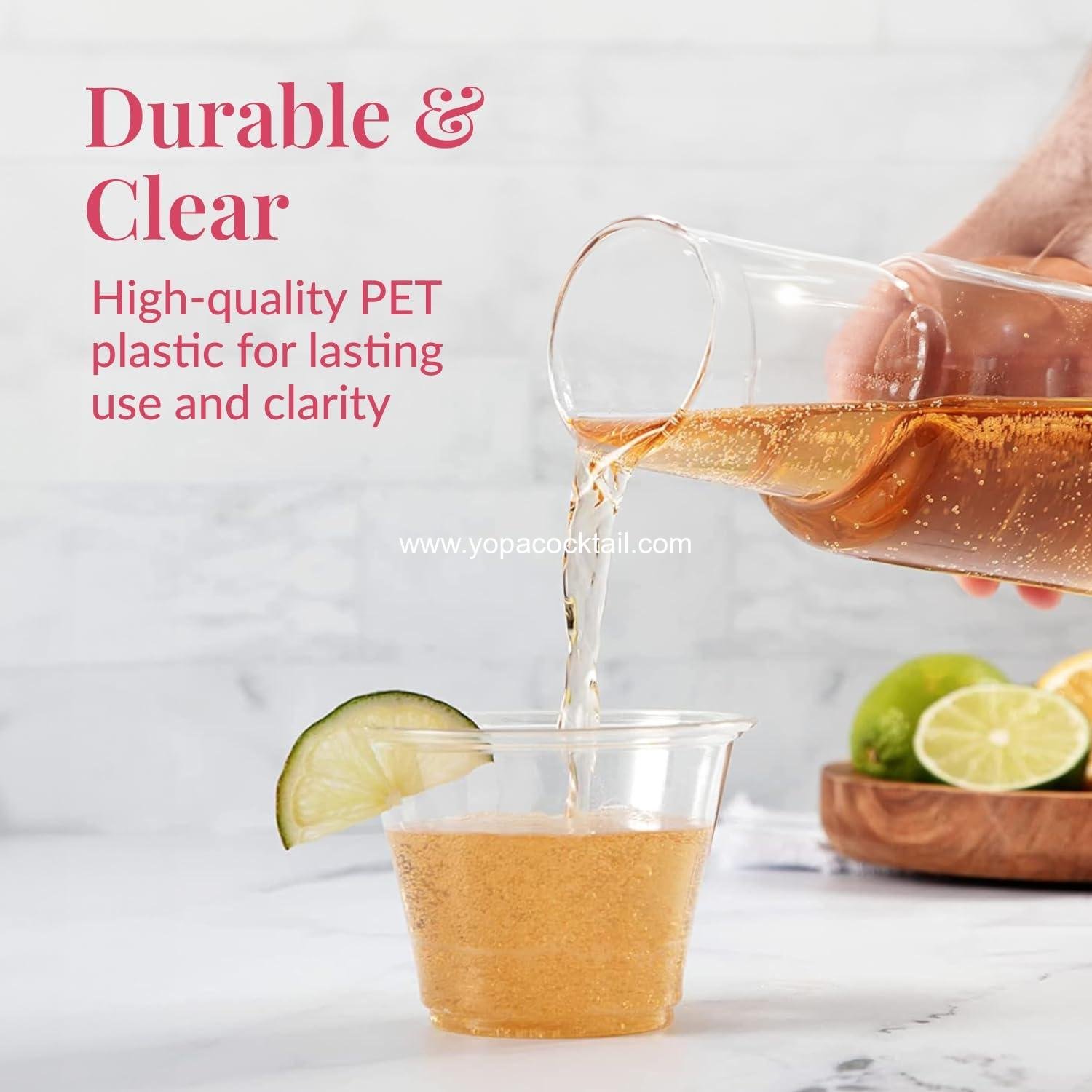 Wholesale 250-Pack - 9oz Clear Plastic Cups - Durable Disposable Wine Glasses for Party, Weddings, Catering - Small Drinking Glasses for Cocktails and Beverages - Heavy-Duty Fruit Punch Cups Supplier