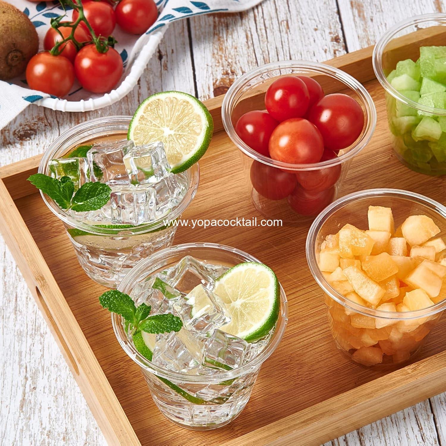 Wholesale 300 Pack 9oz Clear Plastic Cups, Disposable Crystal Drinking Cups, PET Party Cups for Wine, Juice, Iced Coffee, Cold Drinks - Supplier