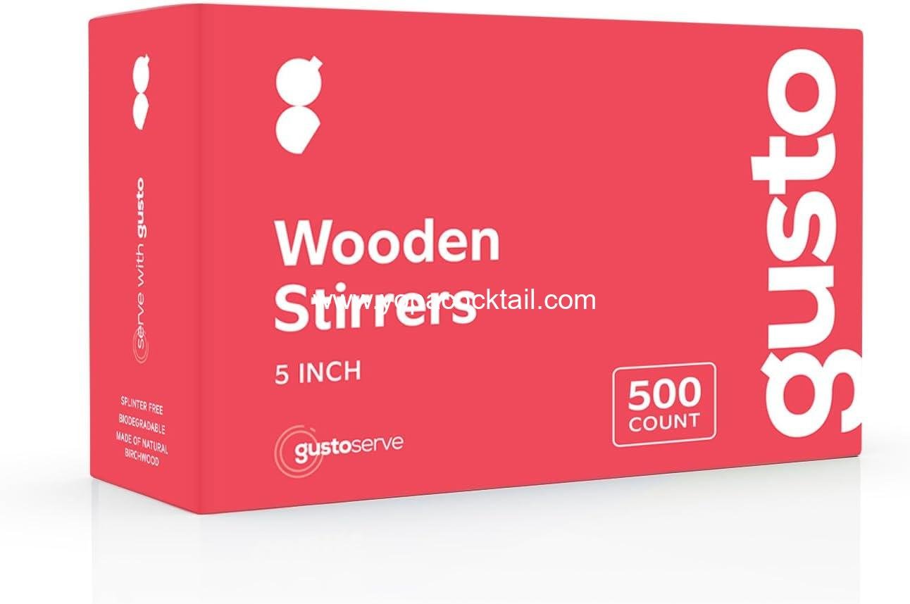 Wholesale 500 Count 5.5 Inch Wooden Coffee Stirrers - Biodegradable Eco-Friendly Stir Sticks for Coffee & Cocktails - Supplier