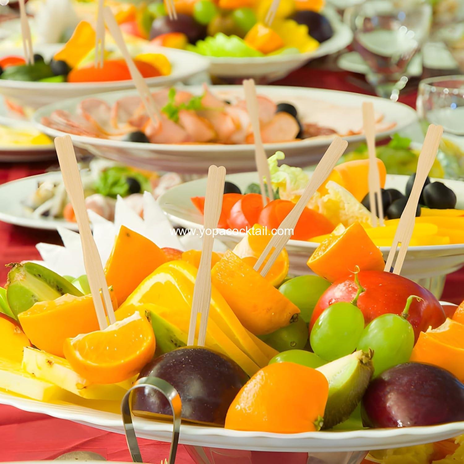 Wholesale 500 Count Bamboo Appetizer Forks & Toothpicks, 3.5-Inch Mini Forks for Appetizers, Cocktail Parties, Fruits, Charcuterie - Wooden Food Picks Accessories Supplier Wholesale 500 Count Bamboo Appetizer Forks & Toothpicks, 3.5-Inch Mini Forks for Appetizers, Cocktail Parties, Fruits, Charcuterie - Wooden Food Picks Accessories Supplier