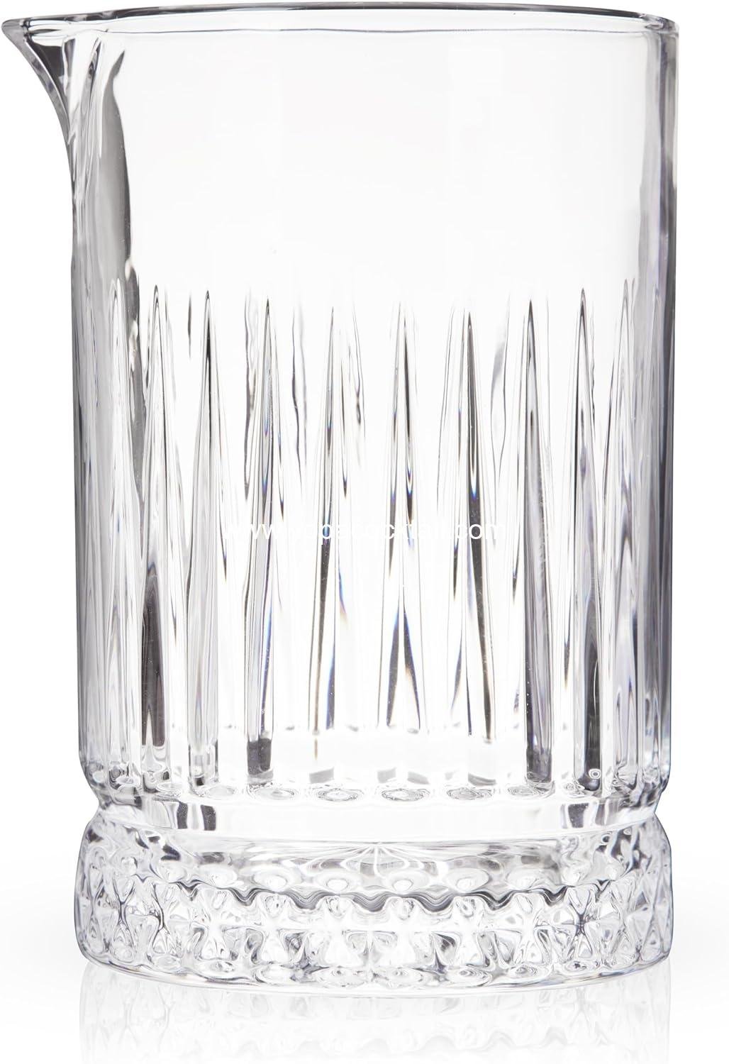 Wholesale Pedestal Crystal Cocktail Mixing Glass - Perfect for Manhattan, Martini, Old Fashioned, Whiskey Sour, Negroni - 23 oz, Bartending Tools, Home Bar Accessories, Set of 1, Supplier