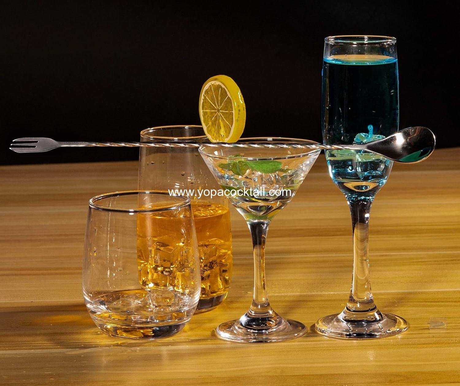 Wholesale 10 Inch Stainless Steel Muddler and Mixing Bar Spoon Set, 2 Pieces Home Bar Tool for Cocktails - Supplier