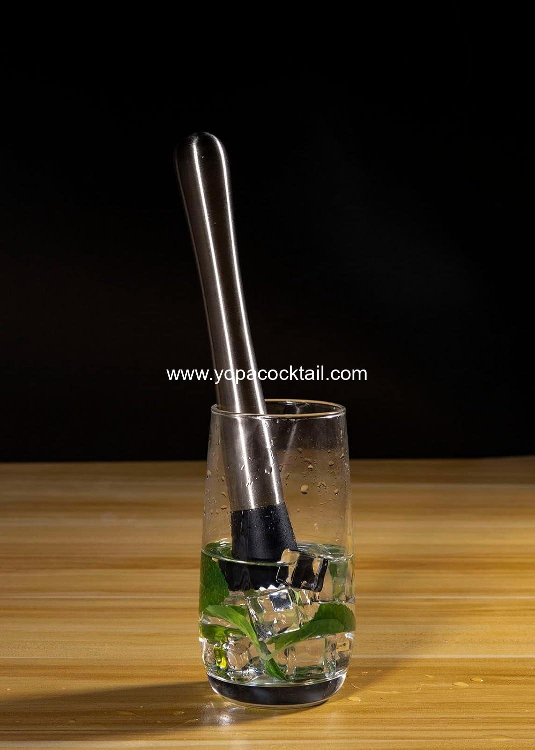 Wholesale 10 Inch Stainless Steel Muddler and Mixing Bar Spoon Set, 2 Pieces Home Bar Tool for Cocktails - Supplier