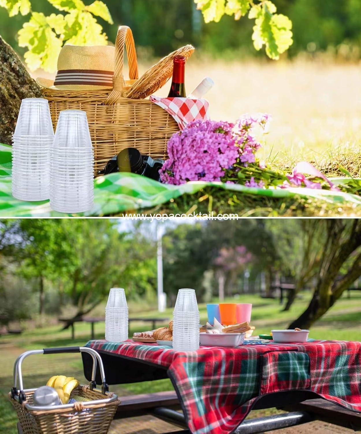 Wholesale 9 oz Clear Plastic Cups - 50 Pack Disposable Cocktail and Wine Glasses, Small Drinking Cups for Wedding and Parties, Reusable Food Safe, Supplier
