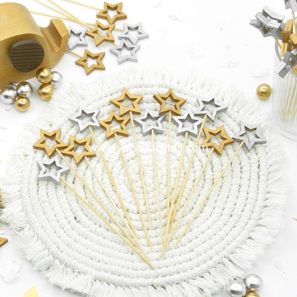 Wholesale Decorative Cocktail Picks, 5.5 Inch Skewers for Appetizers, Fruits and Drink Garnish - Perfect for Christmas & New Year Events Party Supplies Supplier