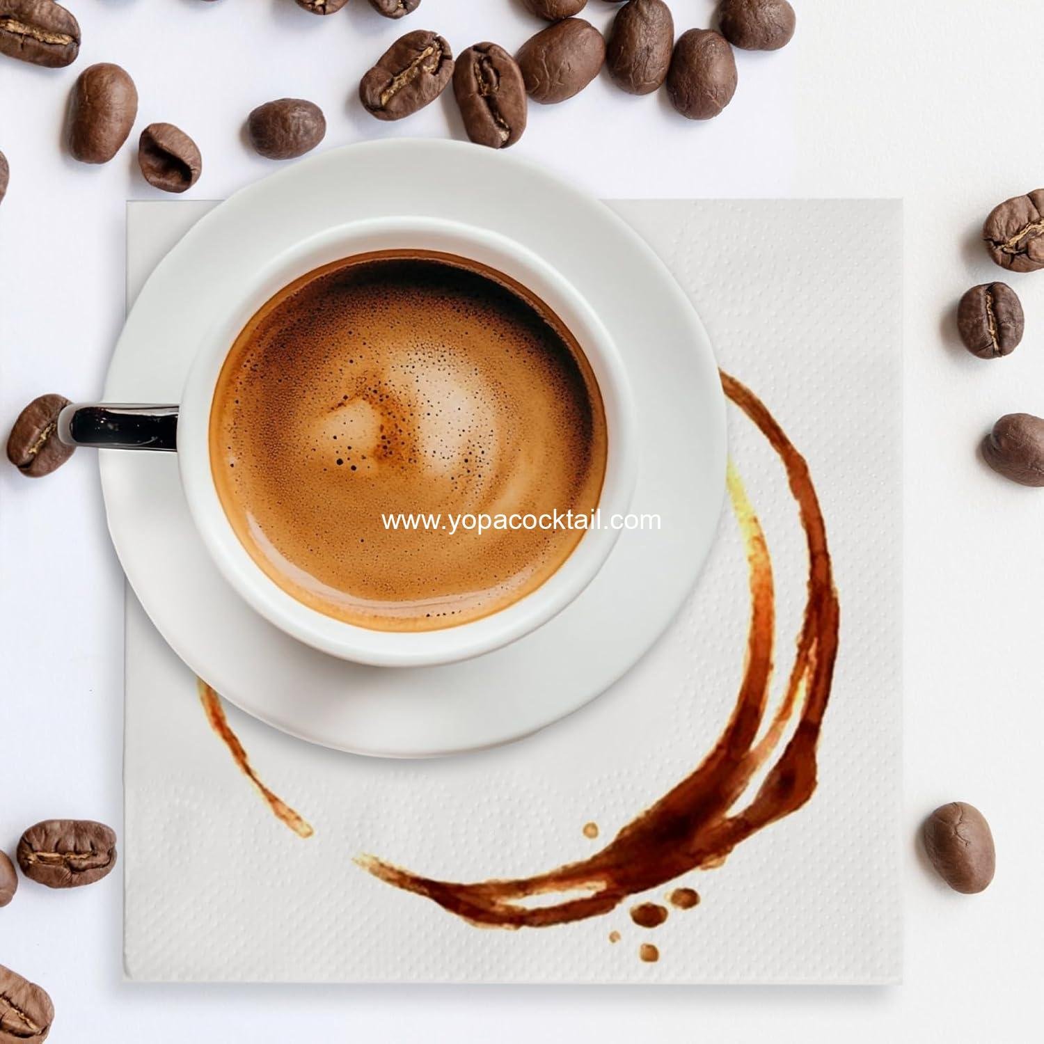 Wholesale 500 Count Disposable 2-Ply White Cocktail Napkins - 5.3 x 5.3 Inch for Bars, Parties, Restaurants, and Everyday Use - OEM Supplier