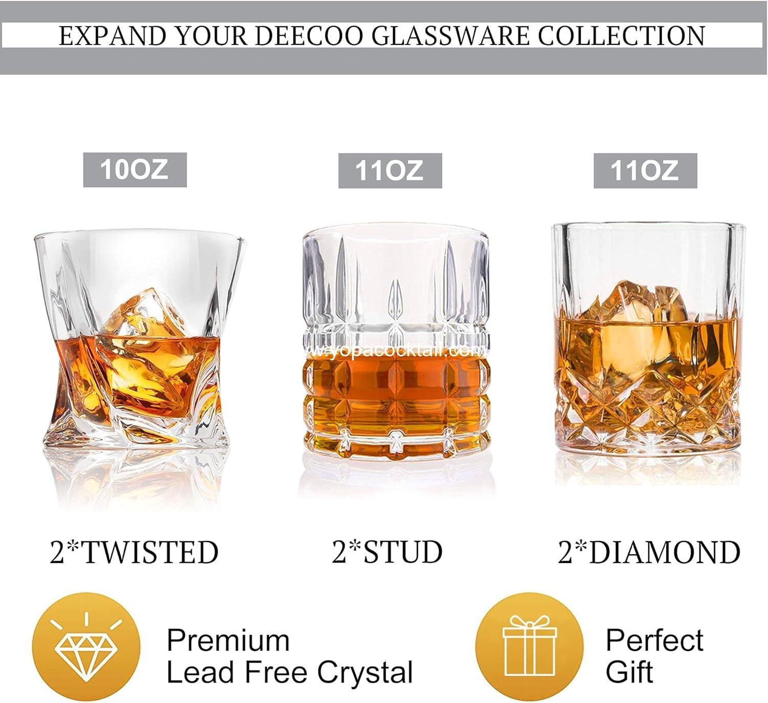 Wholesale 10 oz Old Fashioned Whiskey Glasses - Set of 6 Tumblers for Bourbon and Rum - OEM Supplier
