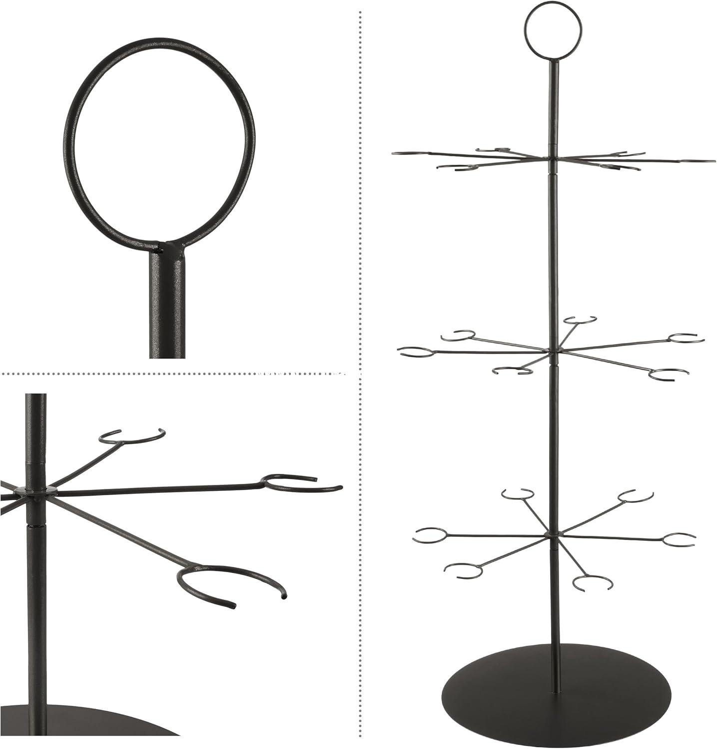 Wholesale 3-Tier Champagne Tower Cocktail Tree Stand Holds 18 Stemware Glasses - Ideal for Wedding, Shower, Engagement Party Decorations (Black) Supplier Wholesale 3-Tier Champagne Tower Cocktail Tree Stand Holds 18 Stemware Glasses - Ideal for Wedding, Shower, Engagement Party Decorations (Black) Supplier