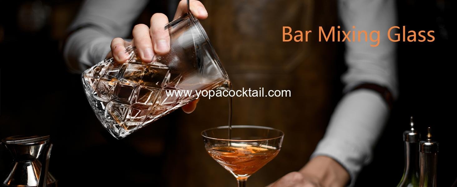 Wholesale 24oz Crystal Cocktail Mixing Glass | Bartender Stirring Beaker | Old Fashioned Drinks Pitcher | Professional Whiskey Barware Supplier