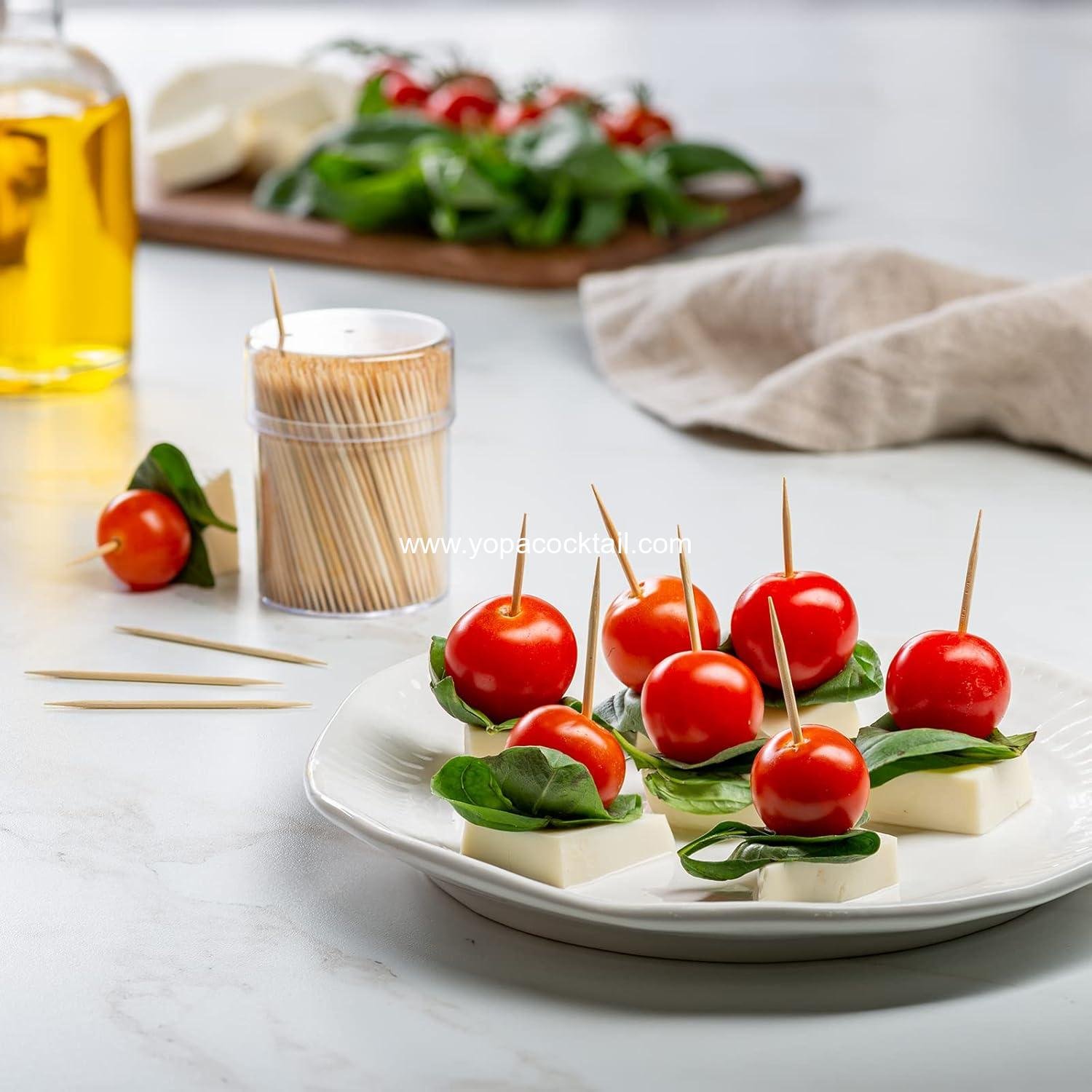Wholesale Bamboo Toothpicks 1500 Count, Round Double-Pointed Wooden Tooth Picks for Appetizers, Fruits, and Teeth Cleaning - Supplier