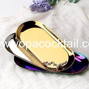 OEM Stainless Steel Decorative Tray Set of 2 - 7 Inch Oval Jewelry Dish and Cosmetics Organizer for Bathroom Clutter and Serving Platter, Small Storage Tray, Silver Supplier OEM Stainless Steel Decorative Tray Set of 2 - 7 Inch Oval Jewelry Dish and Cosmetics Organizer for Bathroom Clutter and Serving Platter, Small Storage Tray, Silver Supplier