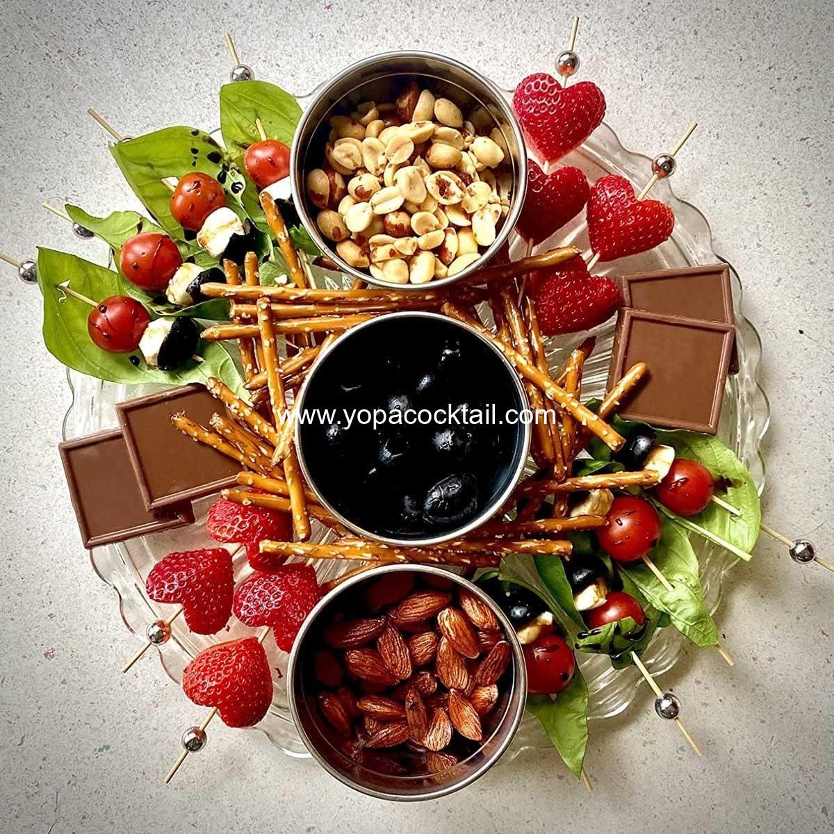 Wholesale 100PCS Fancy Cocktail Toothpicks Skewers for Olives and Appetizers at Weddings and Parties (Silver) - Supplier