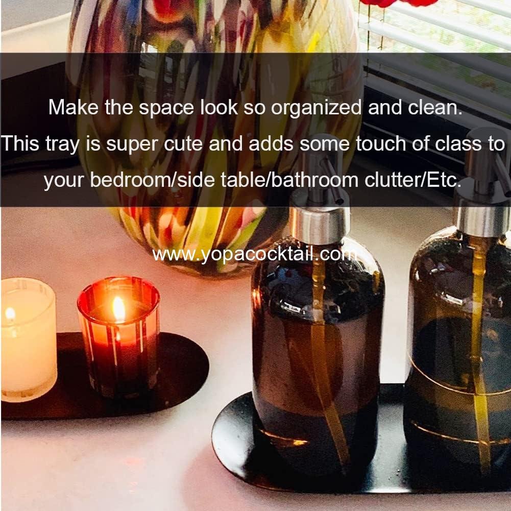 Wholesale Stainless Steel Decorative Tray Set of 2 - 7 Inch Oval Matte Black Jewelry Dish and Cosmetics Organizer for Bathroom Clutter Storage Platter - Supplier Wholesale Stainless Steel Decorative Tray Set of 2 - 7 Inch Oval Matte Black Jewelry Dish and Cosmetics Organizer for Bathroom Clutter Storage Platter - Supplier