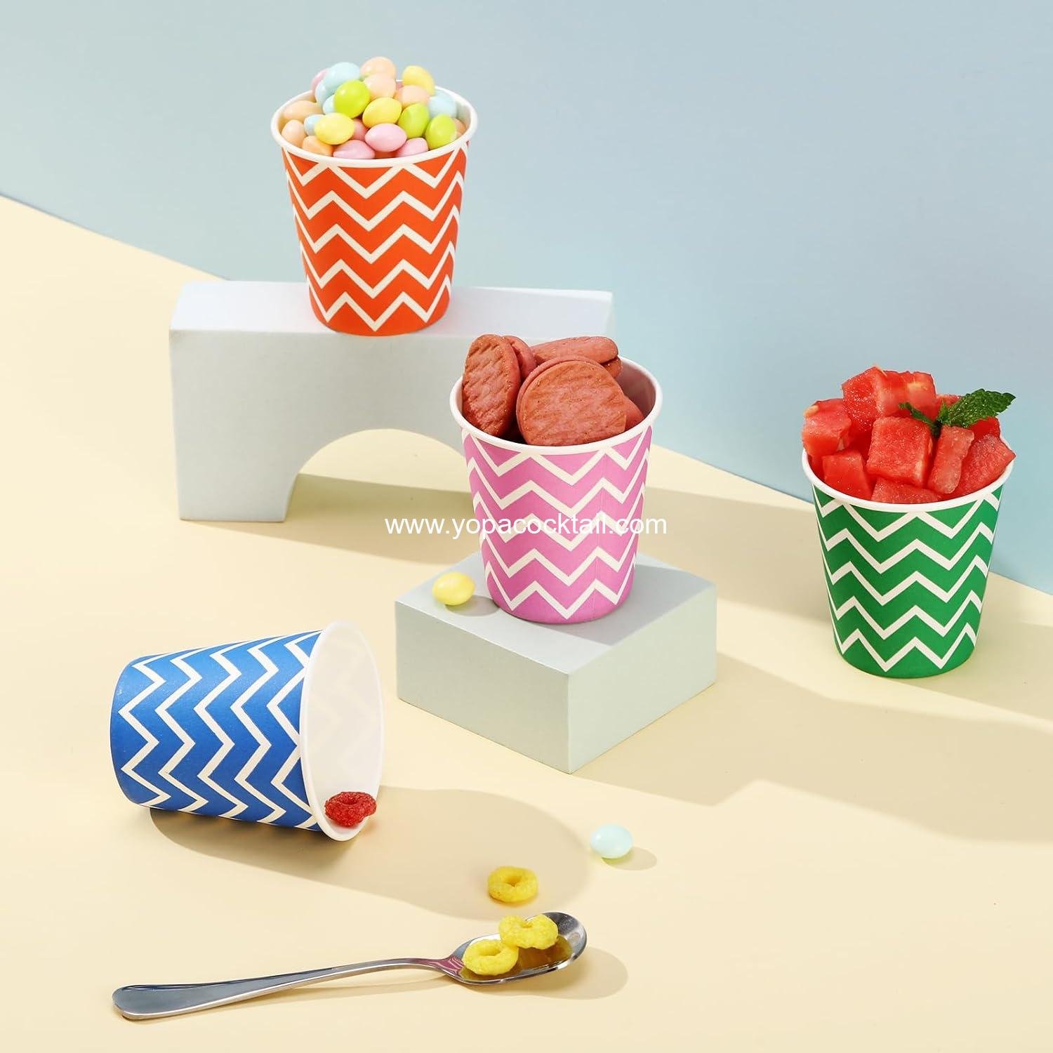 Wholesale 500 Pack 5oz Multicolor Paper Cups, Disposable Small Mouthwash Cups for Cold Beverages, Parties, Travel, and Events - Supplier