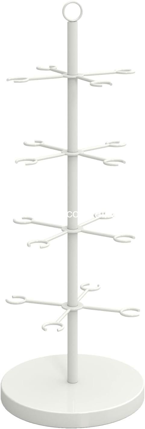 Wholesale 4-Tier Metal Cocktail Tree Stand, Champagne Tower for Weddings, Bridal Showers, Parties & Events, 2 Pack, White, Supplier