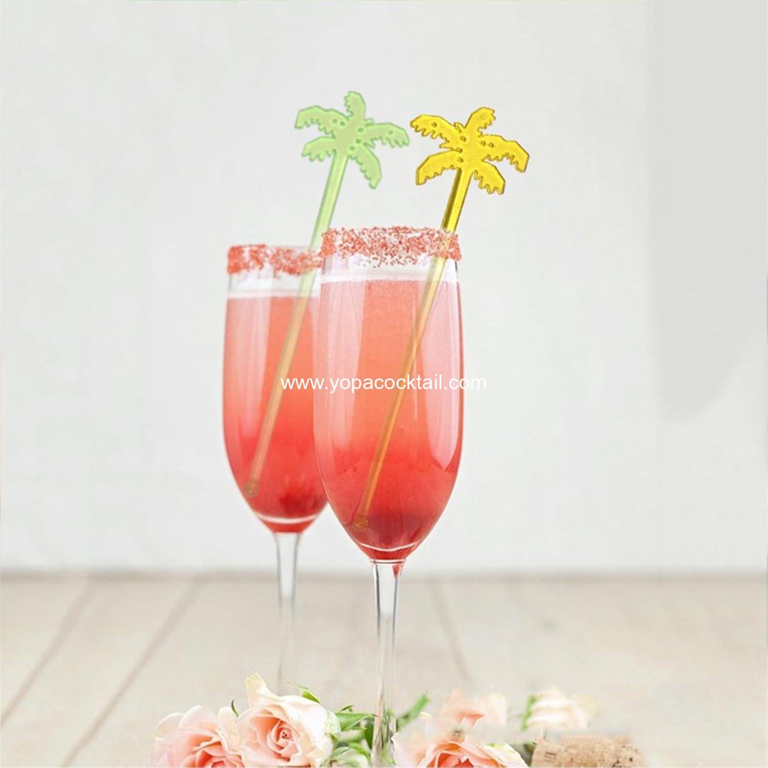 Wholesale 50 Pcs Tropical Palm Tree Cocktail Swizzle Sticks Ice Drink Stirrers for Cocktails Juices Chocolate Milk - Supplier Wholesale 50 Pcs Tropical Palm Tree Cocktail Swizzle Sticks Ice Drink Stirrers for Cocktails Juices Chocolate Milk - Supplier