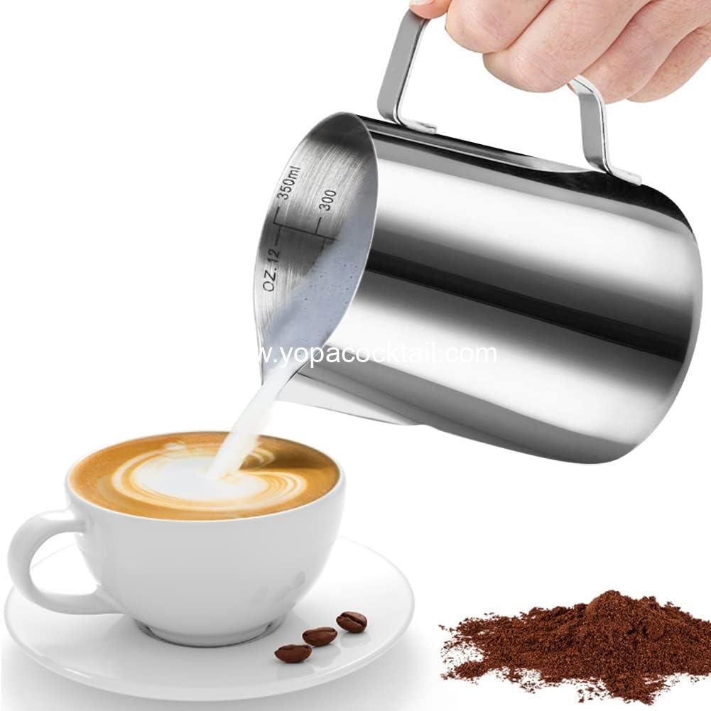 Wholesale Stainless Steel Milk Frothing Pitcher, 12 Ounce (350 ML) Cappuccino Pouring Jug for Latte Art and Espresso Creamer Cup - Supplier