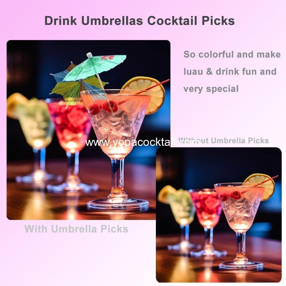 Wholesale Colorful Cocktail Picks with Drink Umbrellas and Toothpicks for Drinks, 100pcs, Perfect for Weddings, Birthdays, Gatherings, BBQs, and Tiki Bars, Supplier