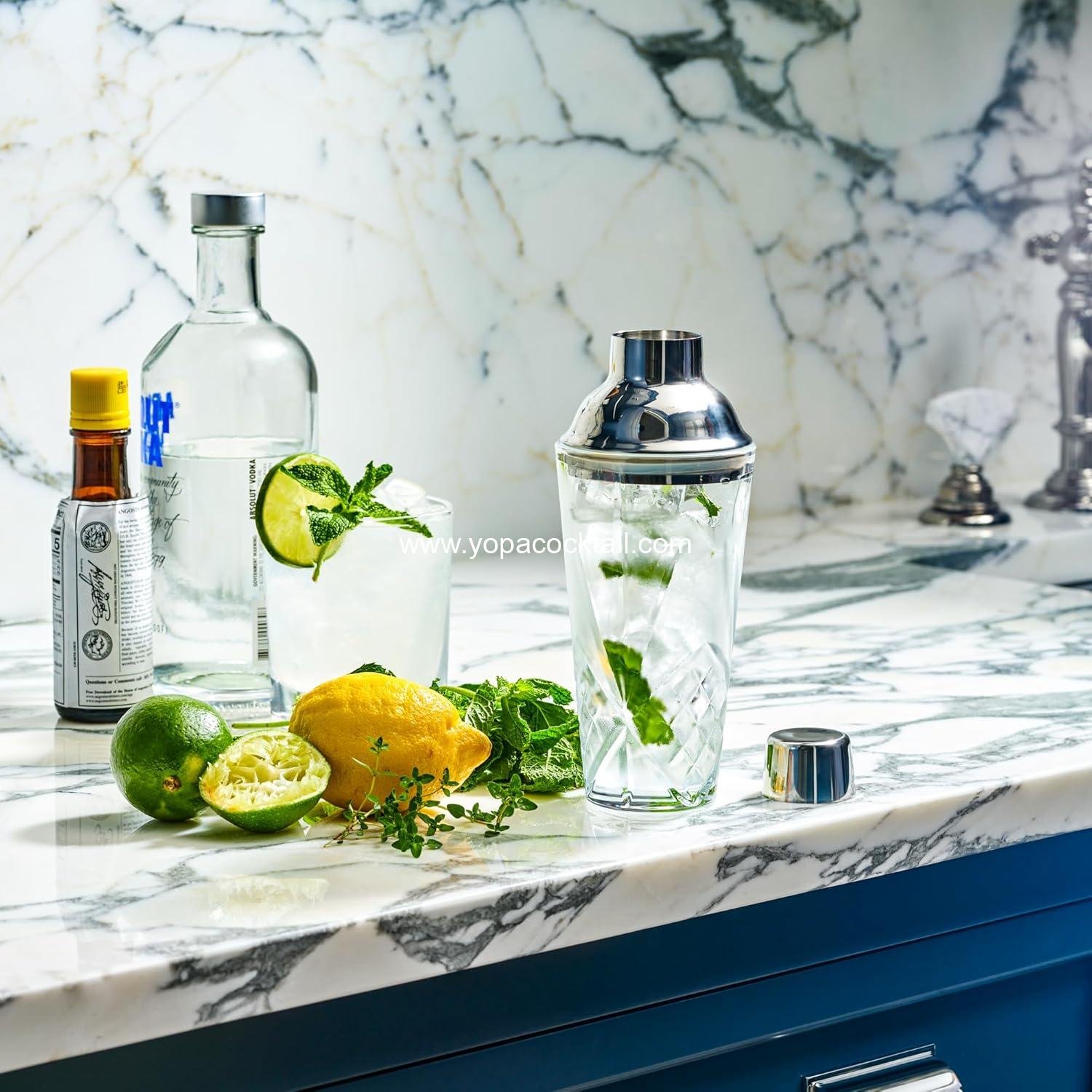 Wholesale Glass Cocktail Shaker, 16oz Martini Shaker with Stainless Steel Lid & Strainer, Professional Bar Mixing Tool Set for Stirring Cocktails, Margarita, Whiskey, Alcohol Drinks - Supplier Wholesale Glass Cocktail Shaker, 16oz Martini Shaker with Stainless Steel Lid & Strainer, Professional Bar Mixing Tool Set for Stirring Cocktails, Margarita, Whiskey, Alcohol Drinks - Supplier