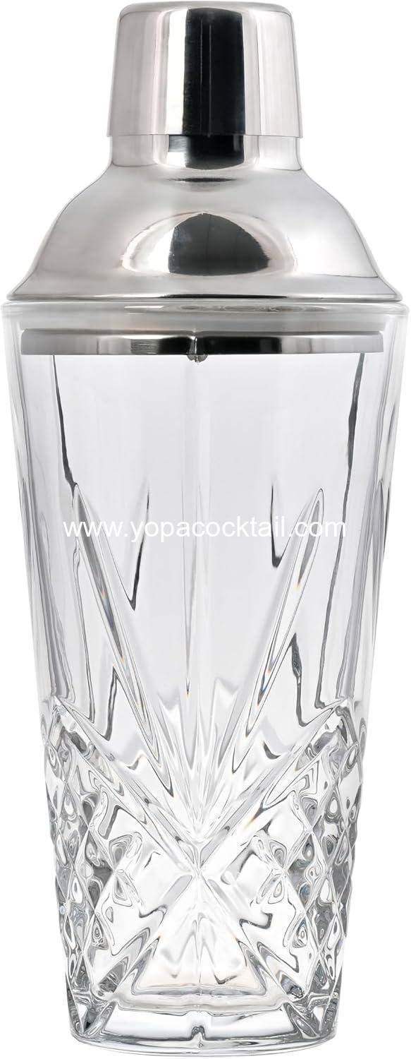 Wholesale Glass Cocktail Shaker, 16oz Martini Shaker with Stainless Steel Lid & Strainer, Professional Bar Mixing Tool Set for Stirring Cocktails, Margarita, Whiskey, Alcohol Drinks - Supplier Wholesale Glass Cocktail Shaker, 16oz Martini Shaker with Stainless Steel Lid & Strainer, Professional Bar Mixing Tool Set for Stirring Cocktails, Margarita, Whiskey, Alcohol Drinks - Supplier