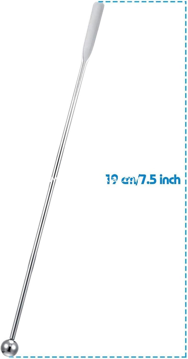 Wholesale 8 Pcs 7.5 Inch Stainless Steel Stir Sticks for Coffee, Cocktails, Juices, and Whiskey - Reusable Metal Drink Stirrers with Rectangular Paddles - Supplier