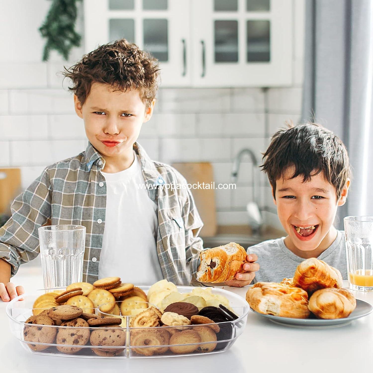 Wholesale Fruit Ice Serving Tray, Chilled Veggie and Shrimp Cocktail Platter with Lid and 4 Compartments - Appetizer Serving Dish for Parties, Supplier Wholesale Fruit Ice Serving Tray, Chilled Veggie and Shrimp Cocktail Platter with Lid and 4 Compartments - Appetizer Serving Dish for Parties, Supplier