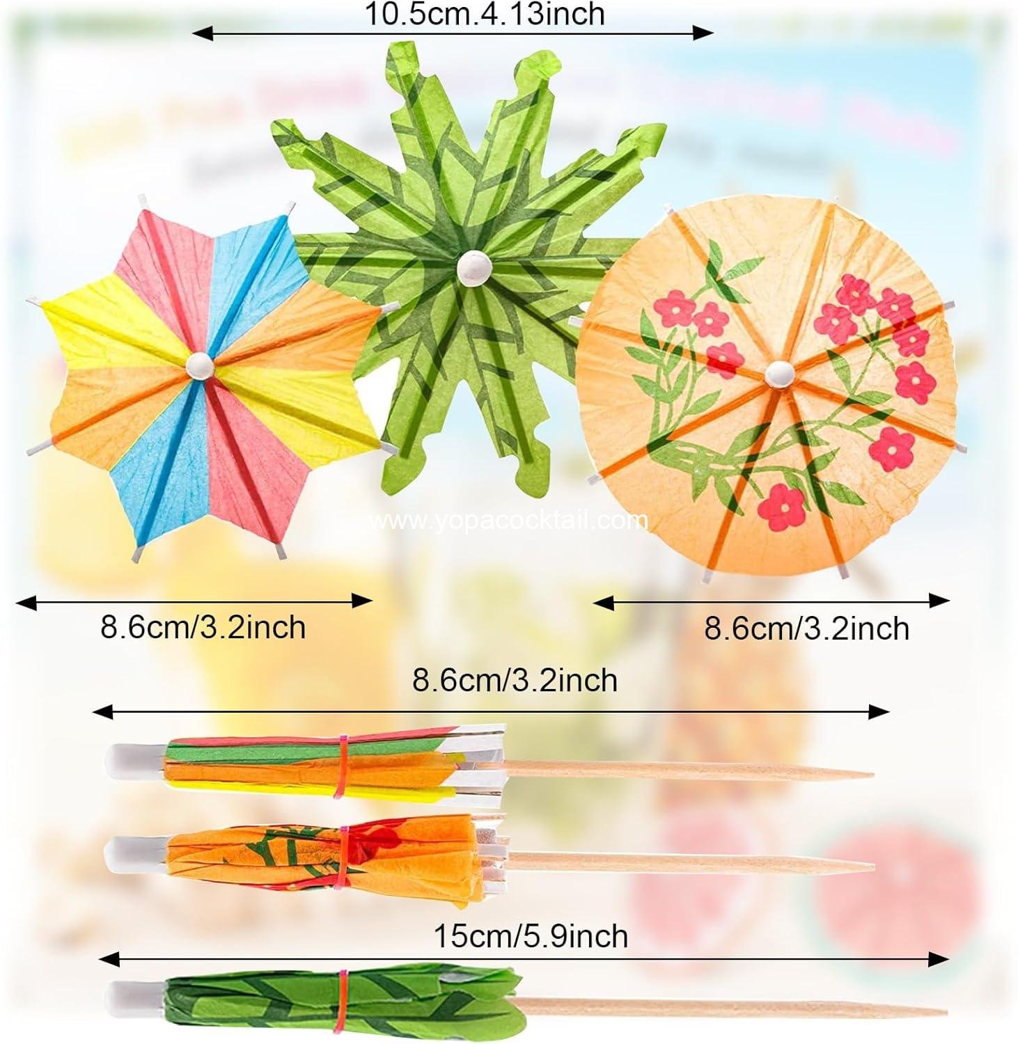 Wholesale 100 Pcs Coconut Palm Cocktail Umbrellas Drink Stirrers for Hawaiian Party Decorations, Fruit Plate, and Birthday Party – 3 Styles, Supplier Wholesale 100 Pcs Coconut Palm Cocktail Umbrellas Drink Stirrers for Hawaiian Party Decorations, Fruit Plate, and Birthday Party – 3 Styles, Supplier