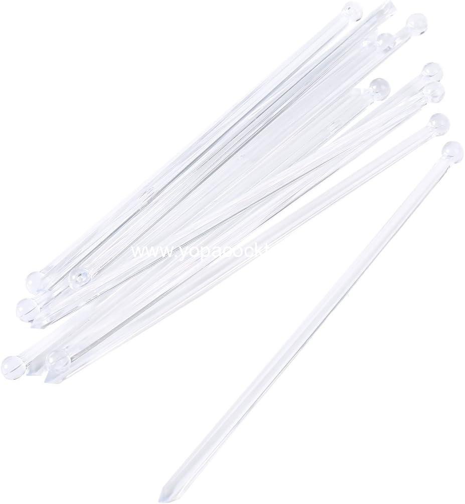 Wholesale 6 Inch Clear Plastic Round Top Swizzle Sticks, 100 Pack Ball Head Stirrer - Supplier Wholesale 6 Inch Clear Plastic Round Top Swizzle Sticks, 100 Pack Ball Head Stirrer - Supplier